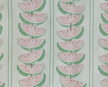 Barneby Gates - Watermelon fabric - pink:green - flat2 - 1500x1000px